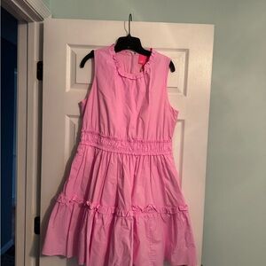Lilly Pulitzer Pink Ruffled Tiered Sundress